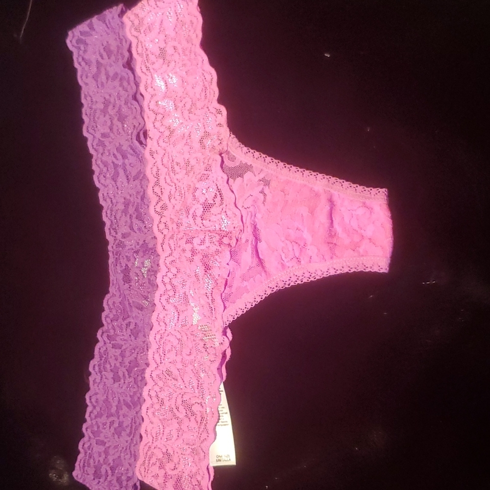 Hankypanky  Low  Rise Thong,  New  Pink/Purple  Set of 2